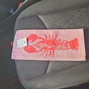 Kitchen Towel w Lobster by Now Designs New w tags. Pink, red,  blue.